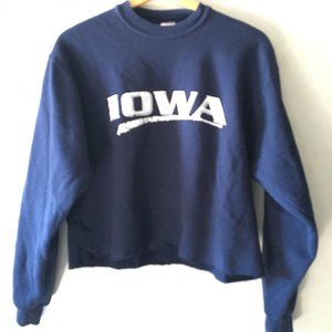 Vintage Cropped "Iowa" Sweatshirt
